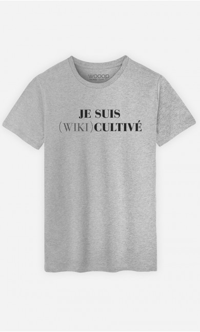 T-Shirt Homme Je Suis Wiki Cultivé