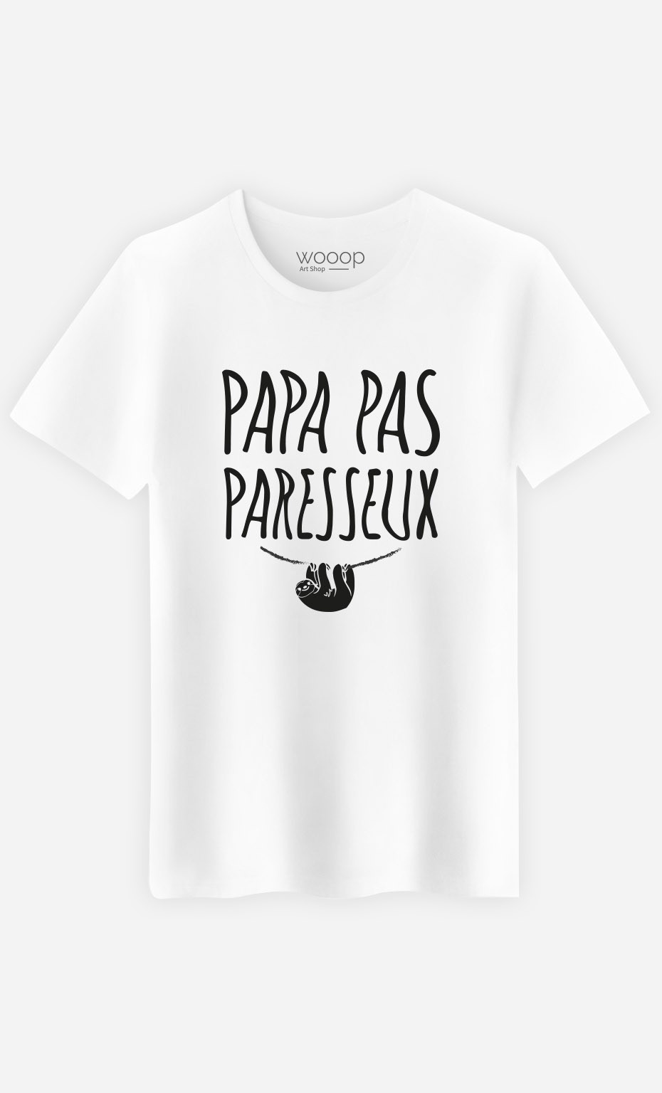 T-Shirt Homme Papa Pas Paresseux