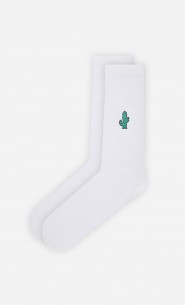 Chaussettes Blanches Cactus
