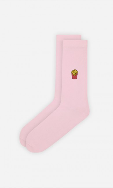 Chaussettes Roses French Fries