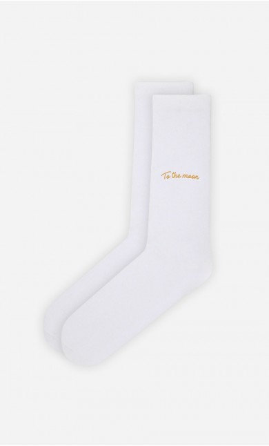 Chaussettes Blanches To The Moon - Duo