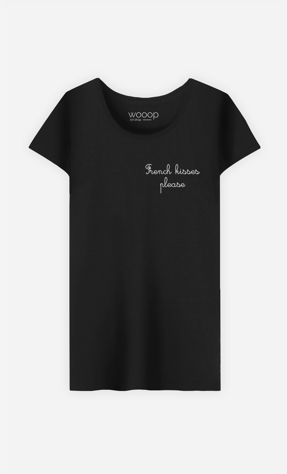 T-Shirt French Kisses Please - Brodé