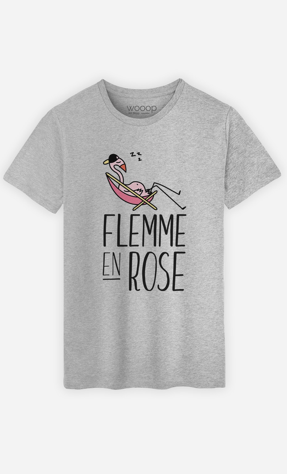 T-Shirt Flemme en Rose