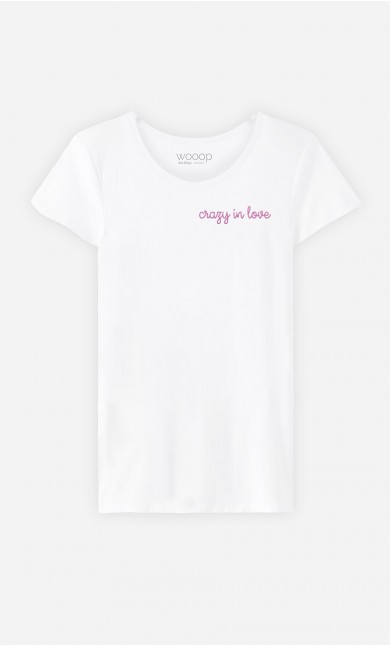 T-shirt Crazy in love - brodé