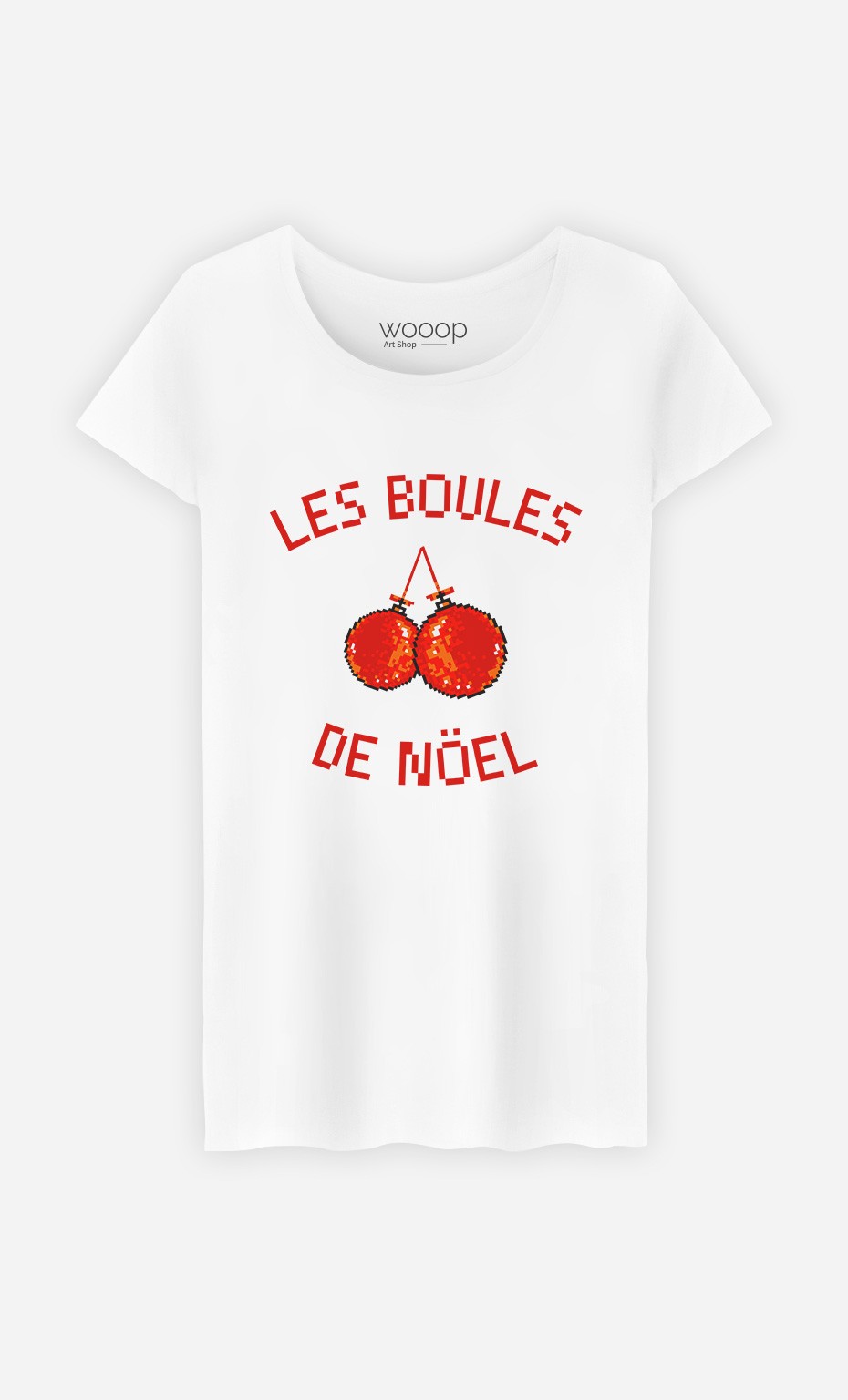 T-Shirt Femme Les Boules De Noël original 