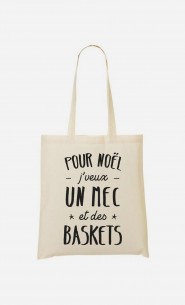 Tote Bag J'veux Un Mec Et Des Baskets
