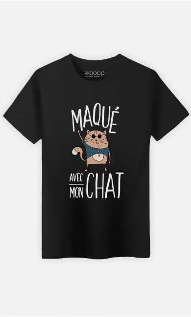T-Shirt Maqué avec mon chat 