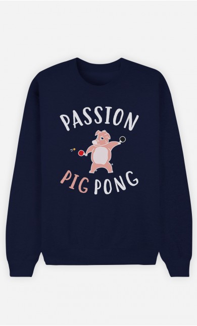 Sweat Bleu Passion Pig Pong