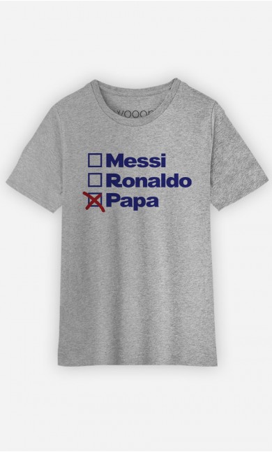 T-Shirt Messi Ronaldo Papa 