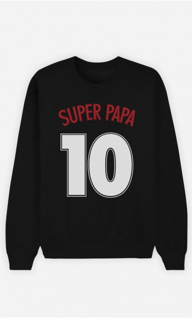 Sweat Noir Super Papa n°10