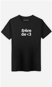 T-Shirt Noir Frère De Cœur