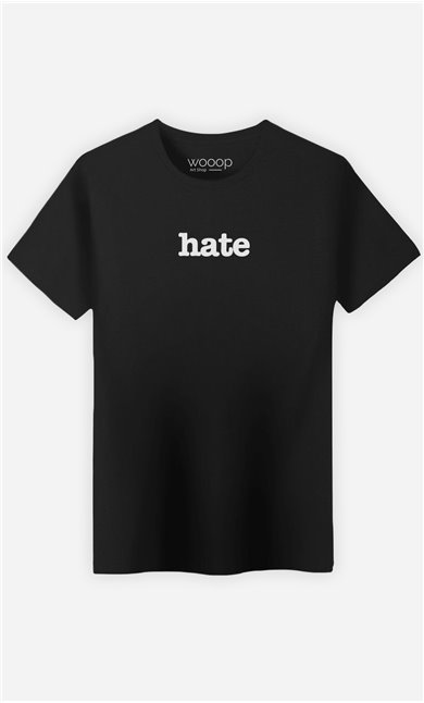 T-Shirt Noir Hate