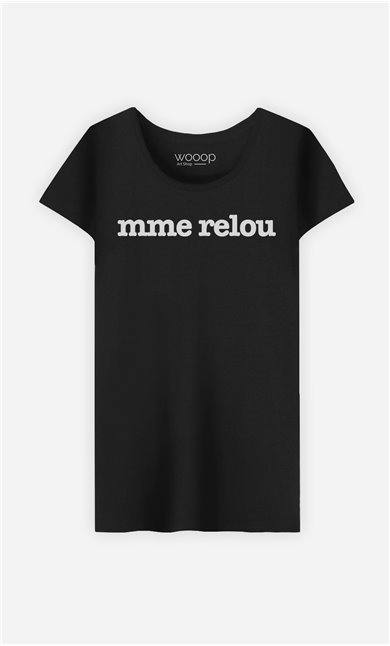 T-Shirt Noir Mme Relou
