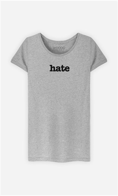 T-Shirt Gris Hate