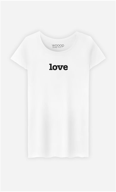 T-Shirt Blanc Love