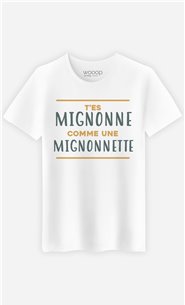 T-Shirt Blanc Homme Mignonette