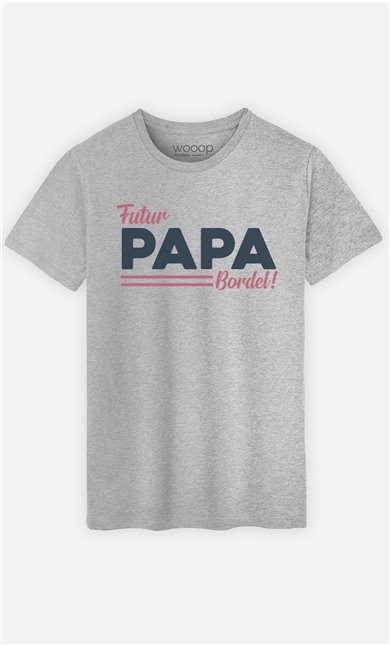 T-Shirt Gris Homme Futur papa