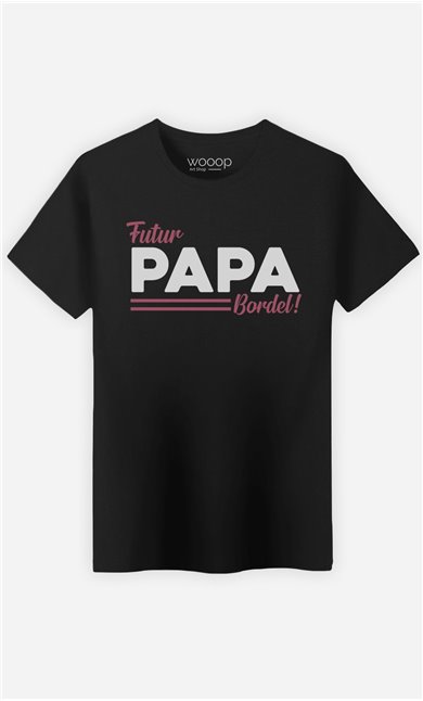 T-Shirt Noir Homme Futur papa