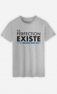 T-Shirt Homme La Perfection Existe (Regarde Mon Fils)