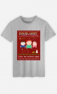 T-Shirt Homme Pour Noël, j'veux des enfants sages