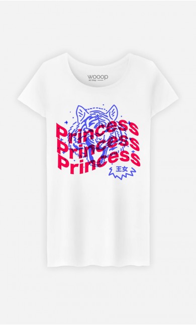 T-Shirt Femme Princess - Bleu