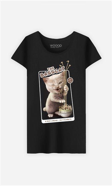 T-Shirt Noir Femme Basscat