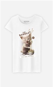 T-Shirt Blanc Femme Basscat