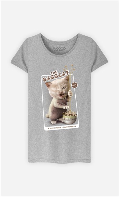 T-Shirt Gris Femme Basscat