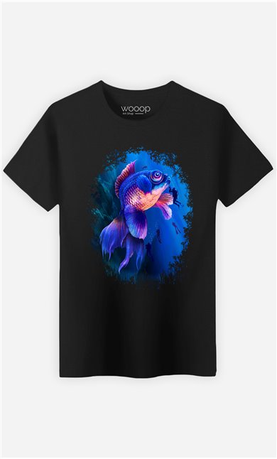 T-Shirt Noir Homme Goldfish