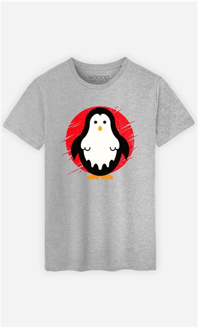 T-Shirt Gris Homme Penguin ghost
