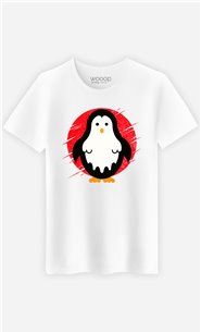 T-Shirt Blanc Homme Penguin ghost