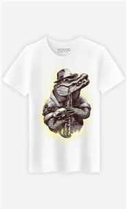 T-Shirt Blanc Homme Croc rocker