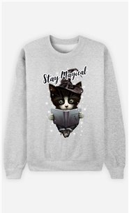 Sweat Gris Femme Stay magical