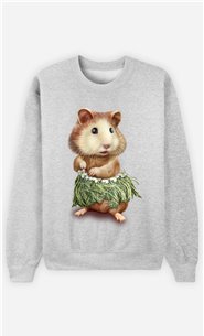 Sweat Gris Homme Hamster hula