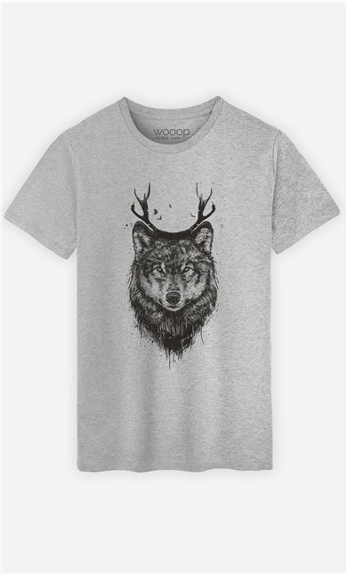 T-Shirt Homme Deer Wolf