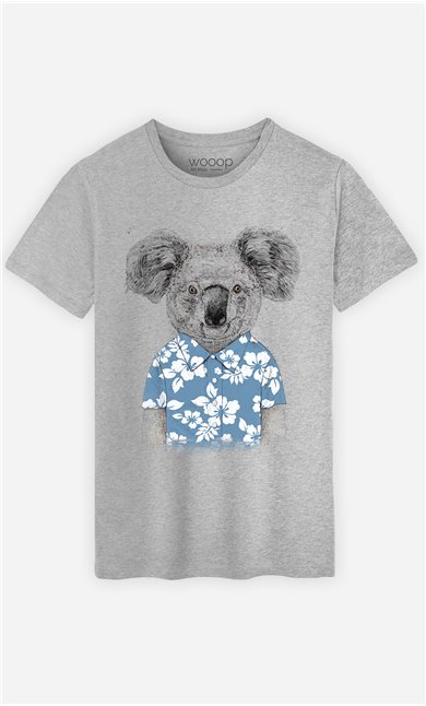 T-Shirt Homme Summer Koala Blue