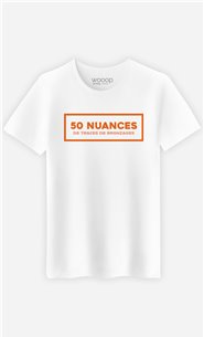 T-Shirt Homme 50 Nuances de Traces de Bronzage