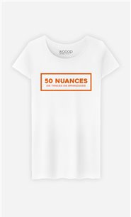 T-Shirt Femme 50 Nuances de Traces de Bronzage
