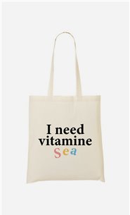 Tote bag  I Need Vitamine Sea