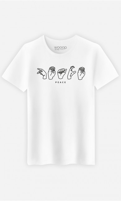 T-Shirt Blanc Peace