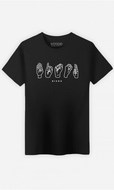 T-Shirt Noir Bisou