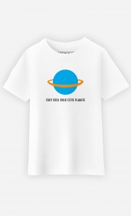 T-Shirt Enfant Trop cool pour cette planète - Brodé