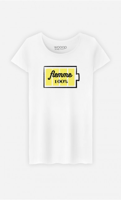 T-Shirt Femme Flemme 100