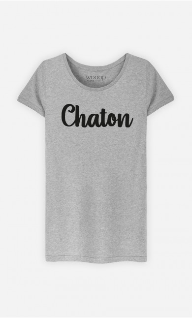 T-Shirt Femme Chaton