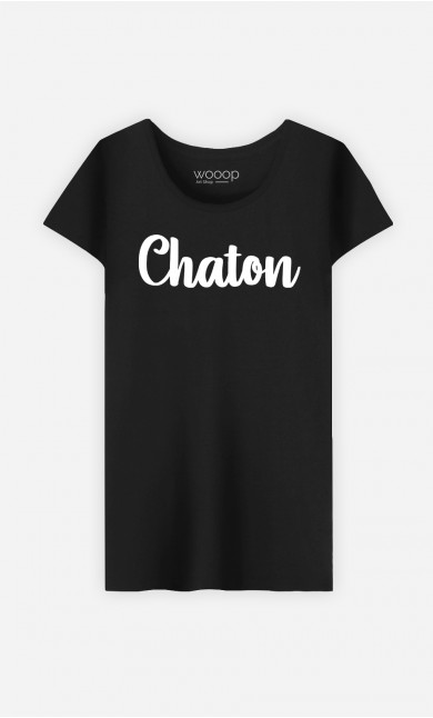 T-Shirt Femme Chaton