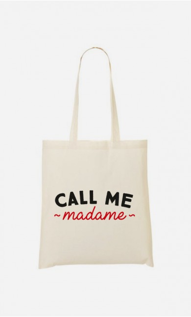Tote Bag Call me Madame