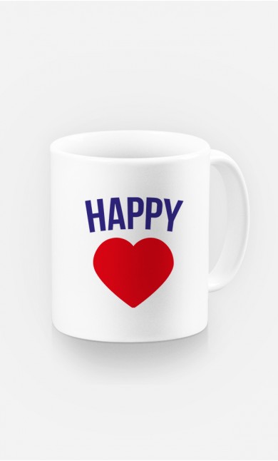 Mug Happy motif cœur