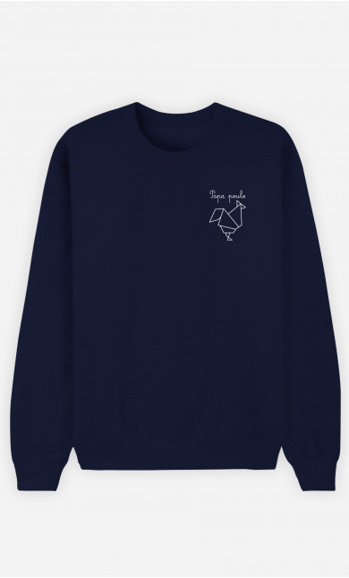 Sweat Homme Papa poule origami