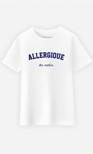 T-Shirt Enfant Allergique Au Matin