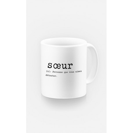 Mug DÉFINITION SŒUR - Le Roi du T-Shirt